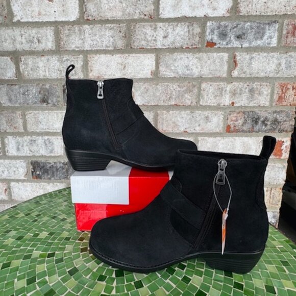 PROPET WOMENS MEMPHIS ROUND TOE ZIPPERED CASUAL BOOTS ANKLE 7-X Wide (2E) - Picture 2 of 13